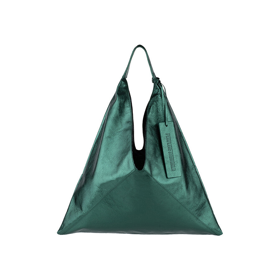 A Pack leather shoulder bag green