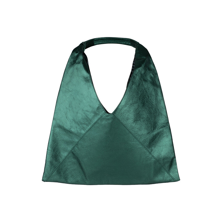 A Pack leather shoulder bag green