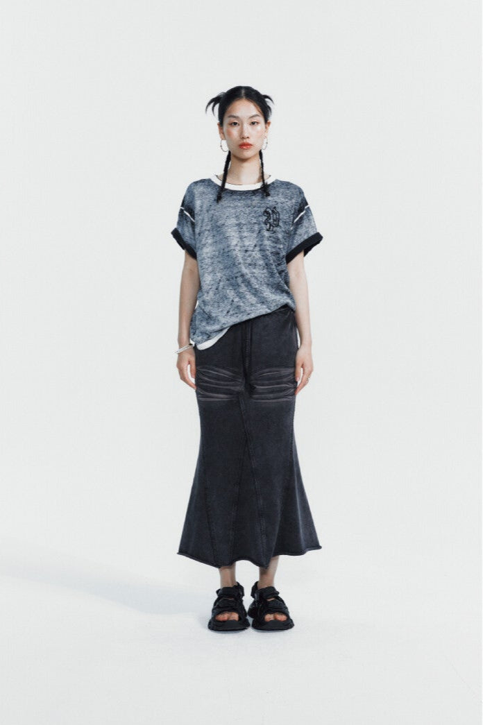 Acid Washed Mermaid Skirt