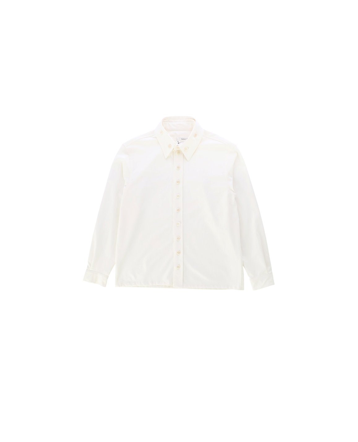 Layered collars shirts_ver imbalance (white)