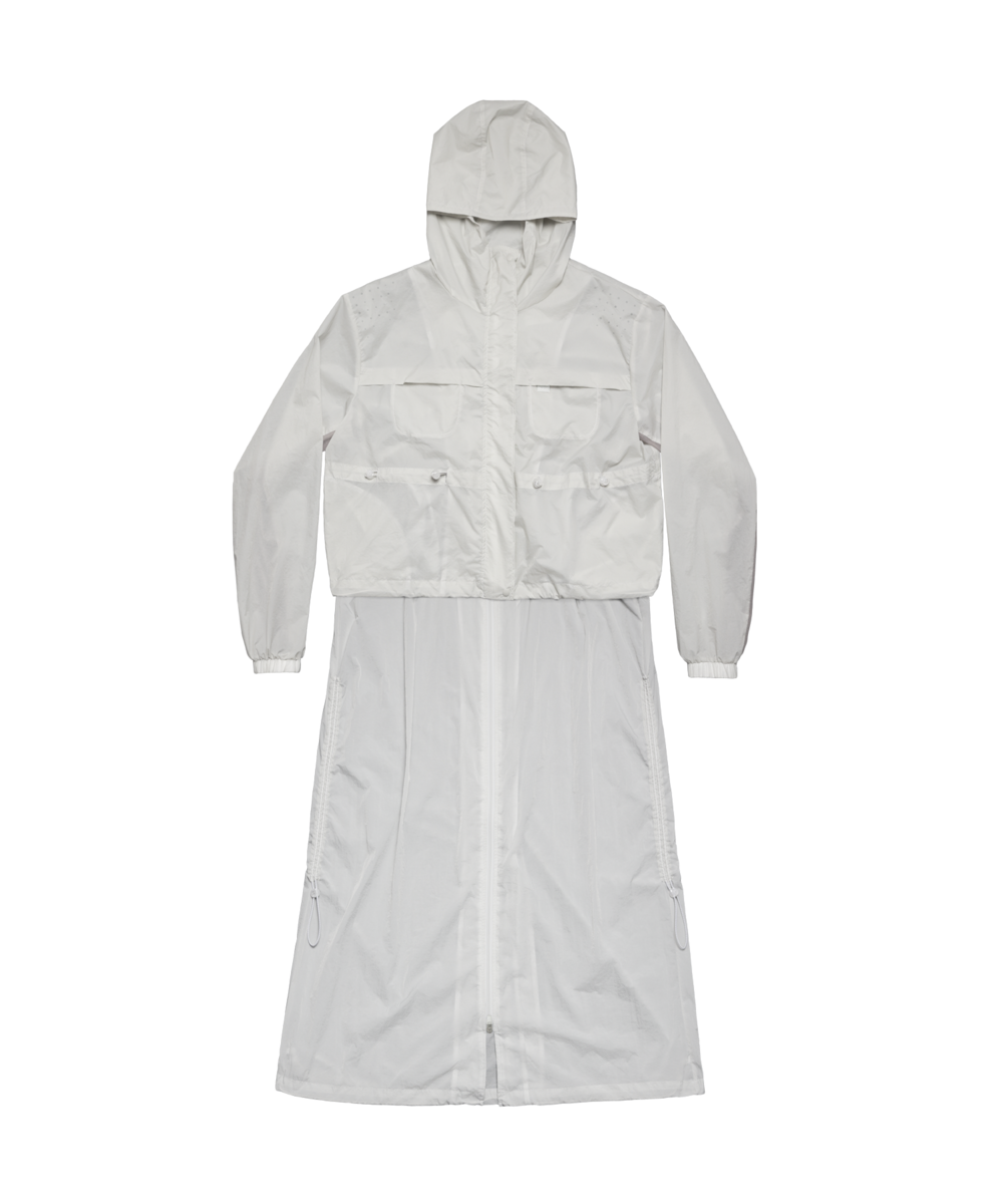 Water repellent light coat grey