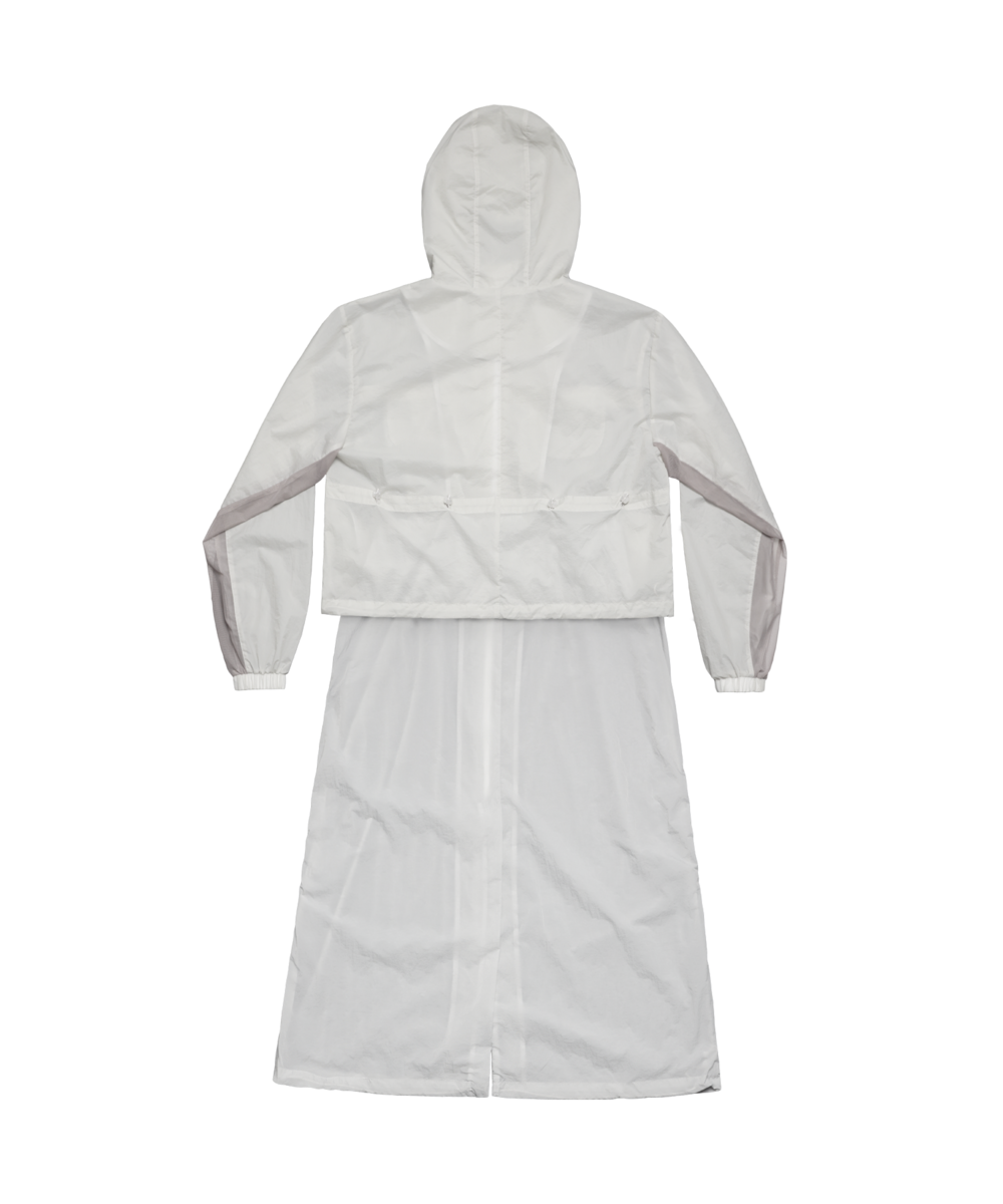 Water repellent light coat grey