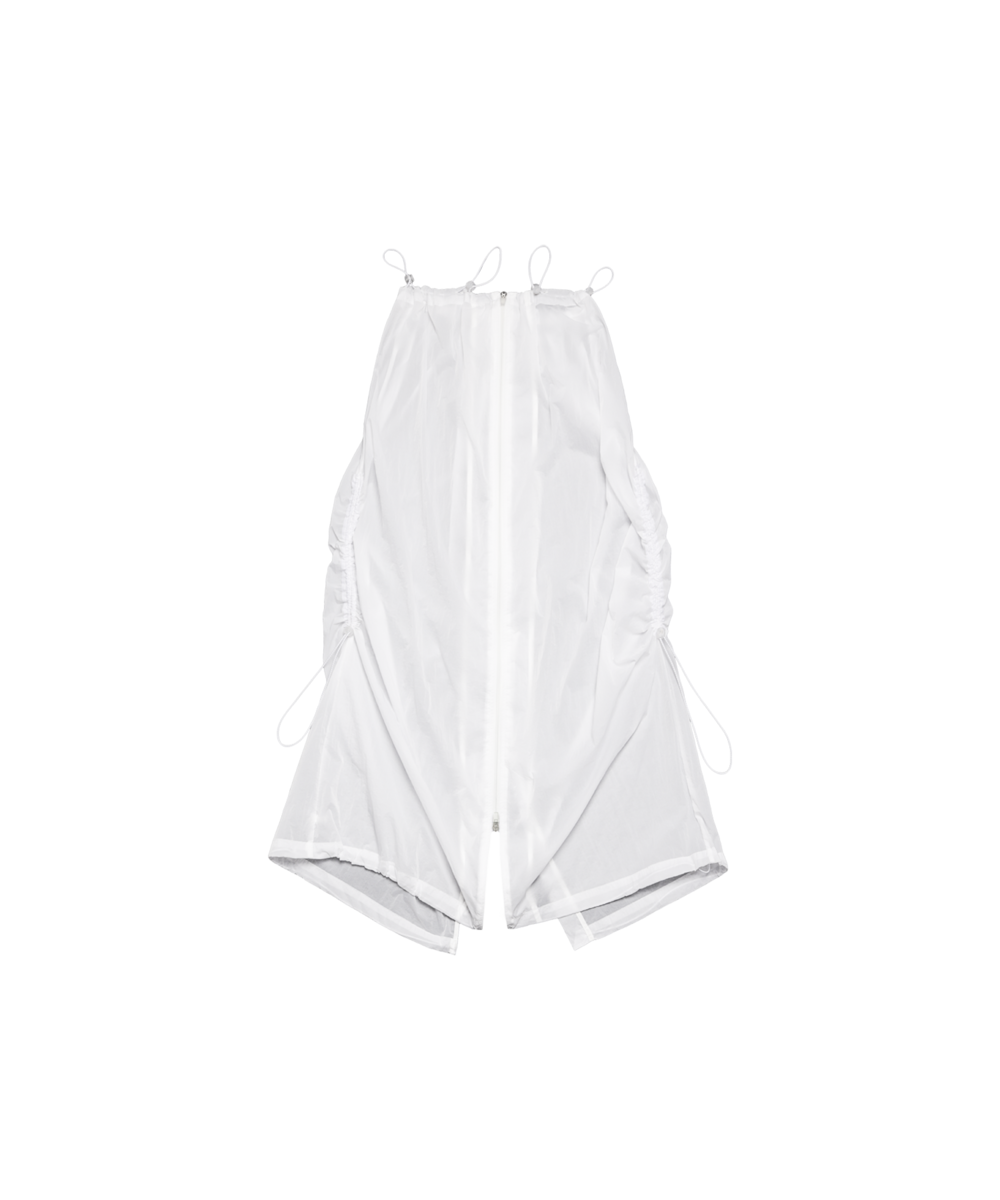 Water repellent light coat white