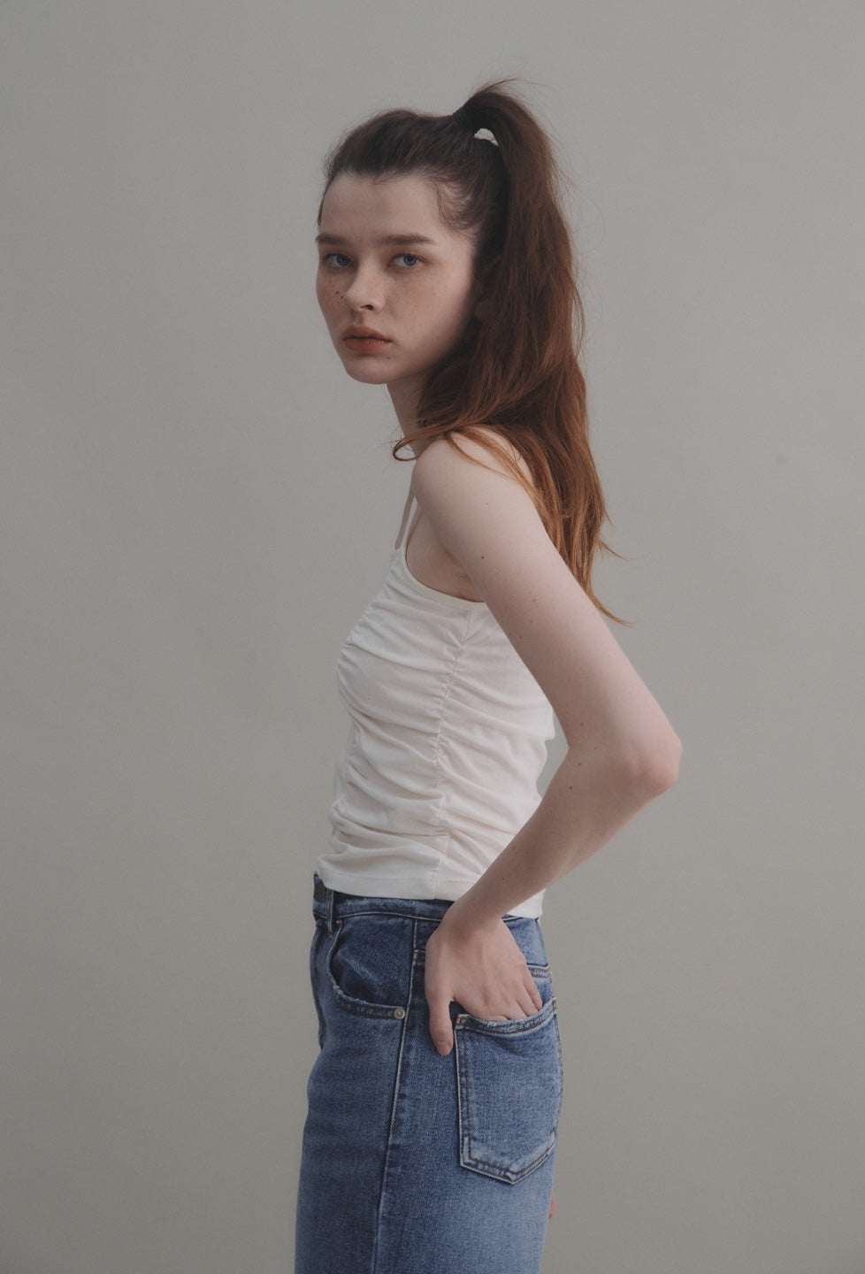 One shoulder top