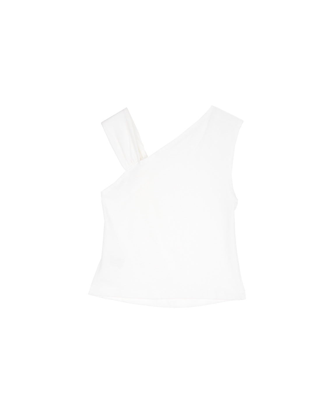 Unbalanced sleeveless top