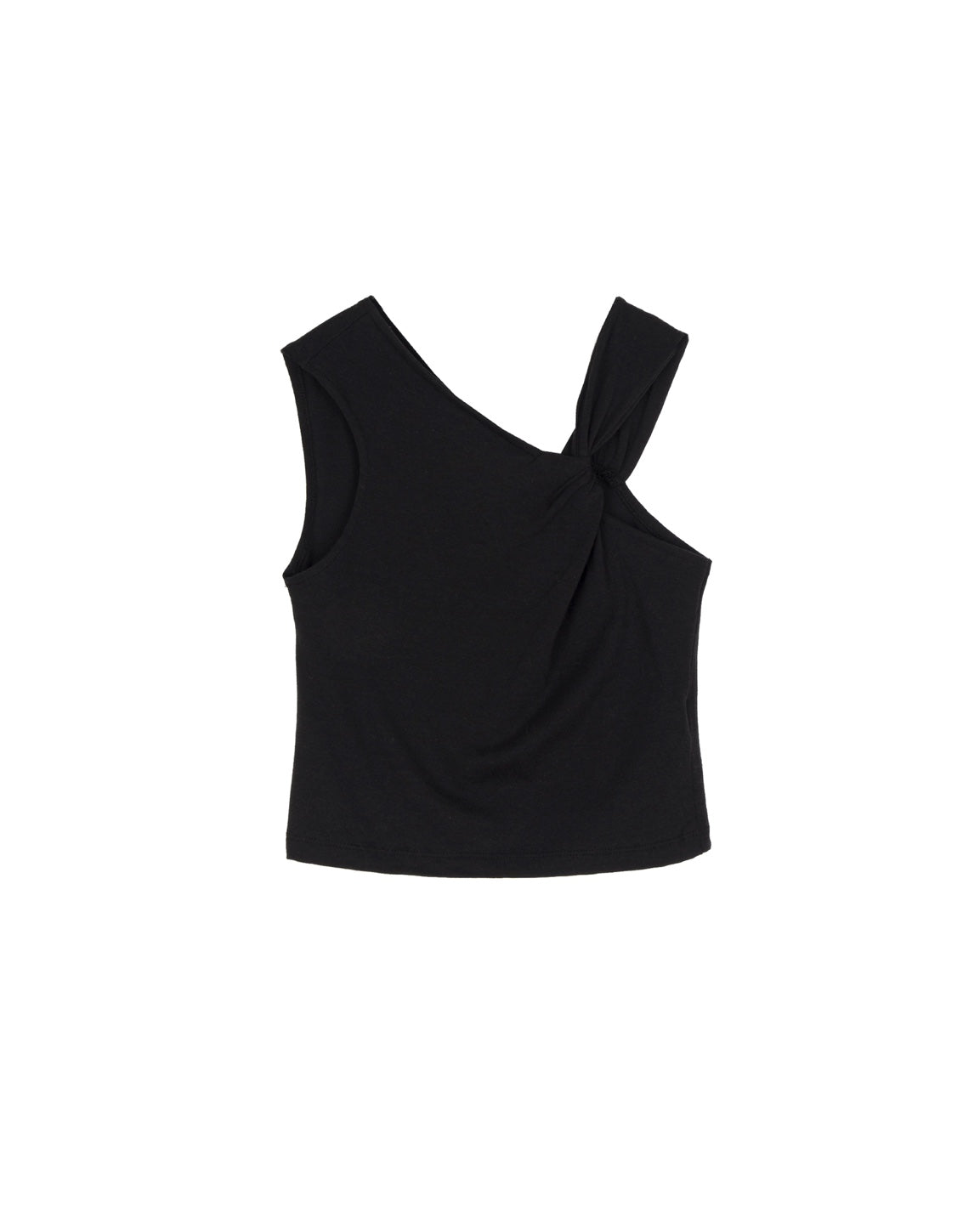 Unbalanced sleeveless top