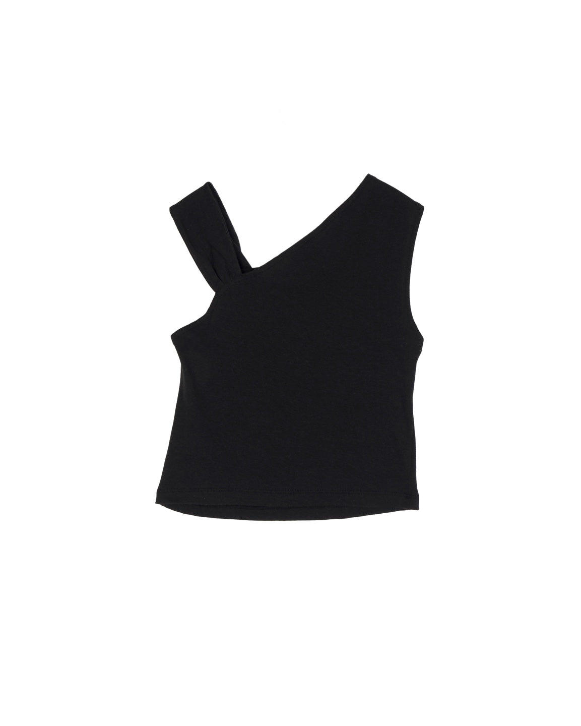 Unbalanced sleeveless top