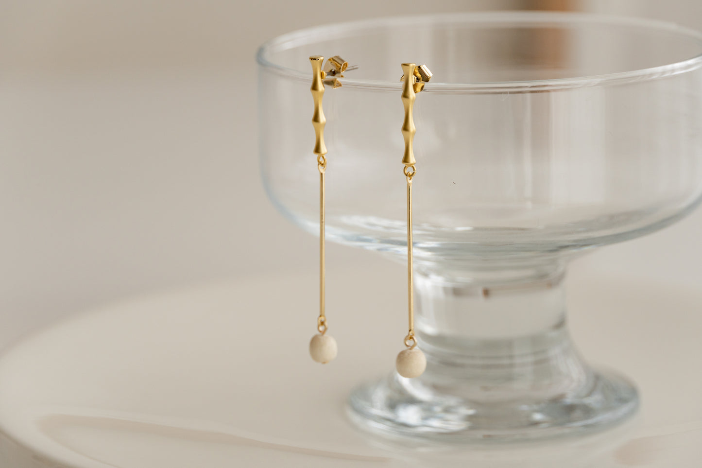 Golden Dangle Earrings