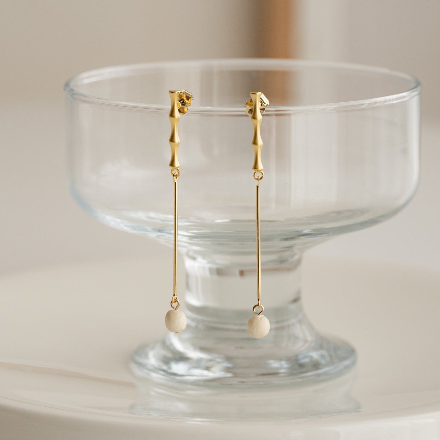 Golden Dangle Earrings