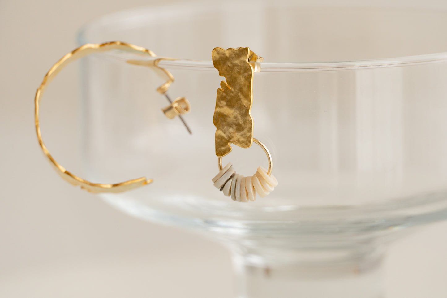 Unbalanced Dangle & Hoop Earrings