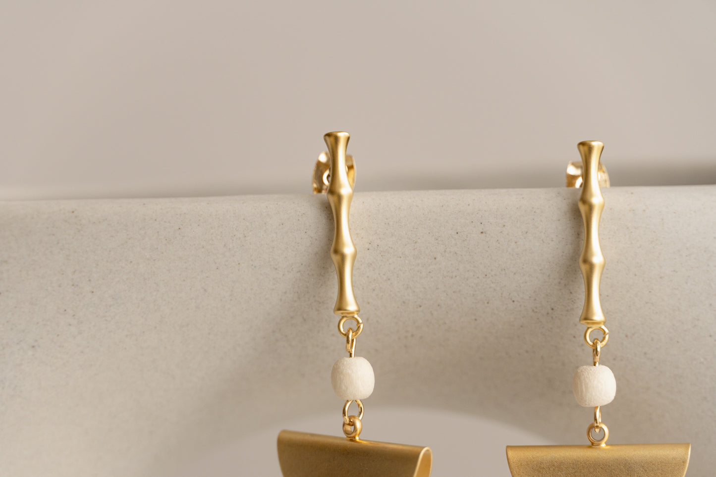 Golden Dangle Earrings