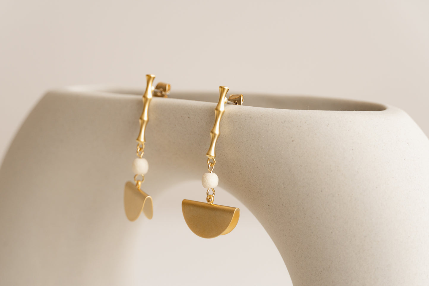 Golden Dangle Earrings