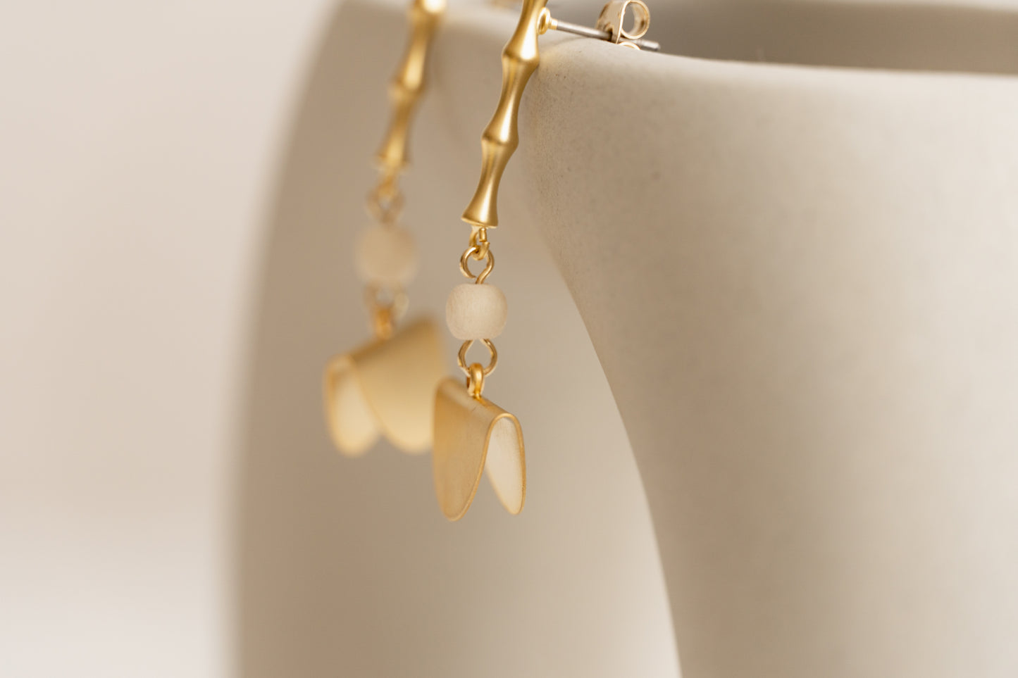 Golden Dangle Earrings