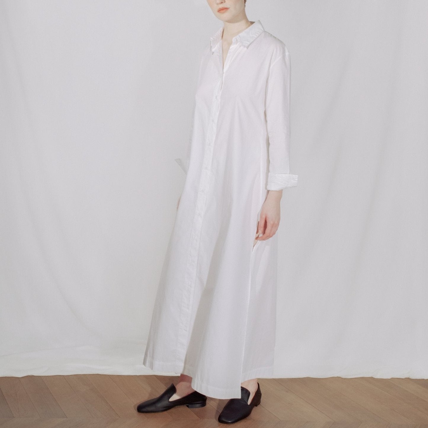 Shirt dress white