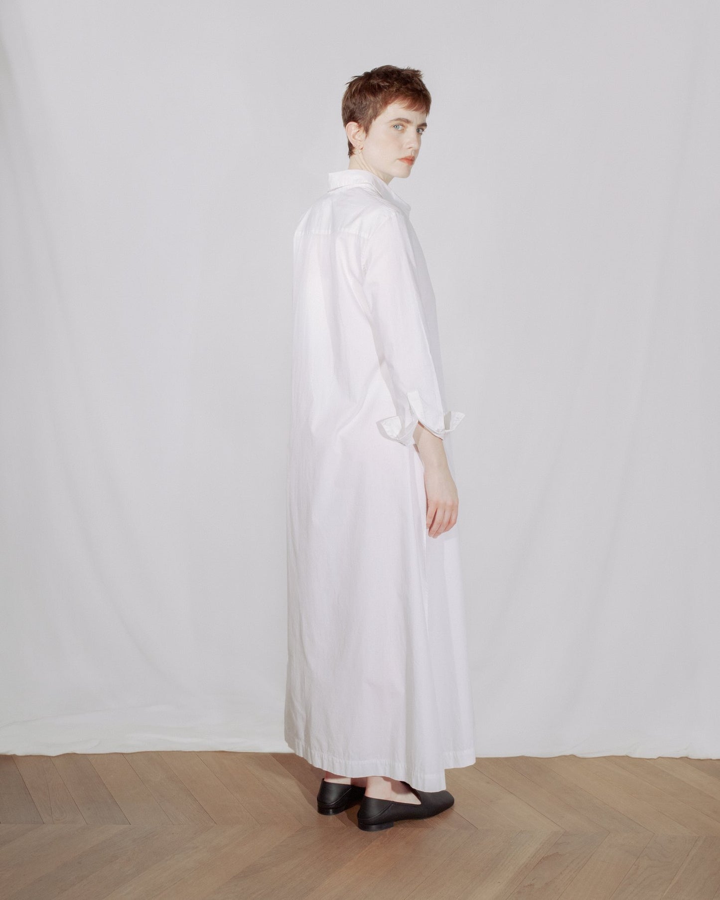 Shirt dress white