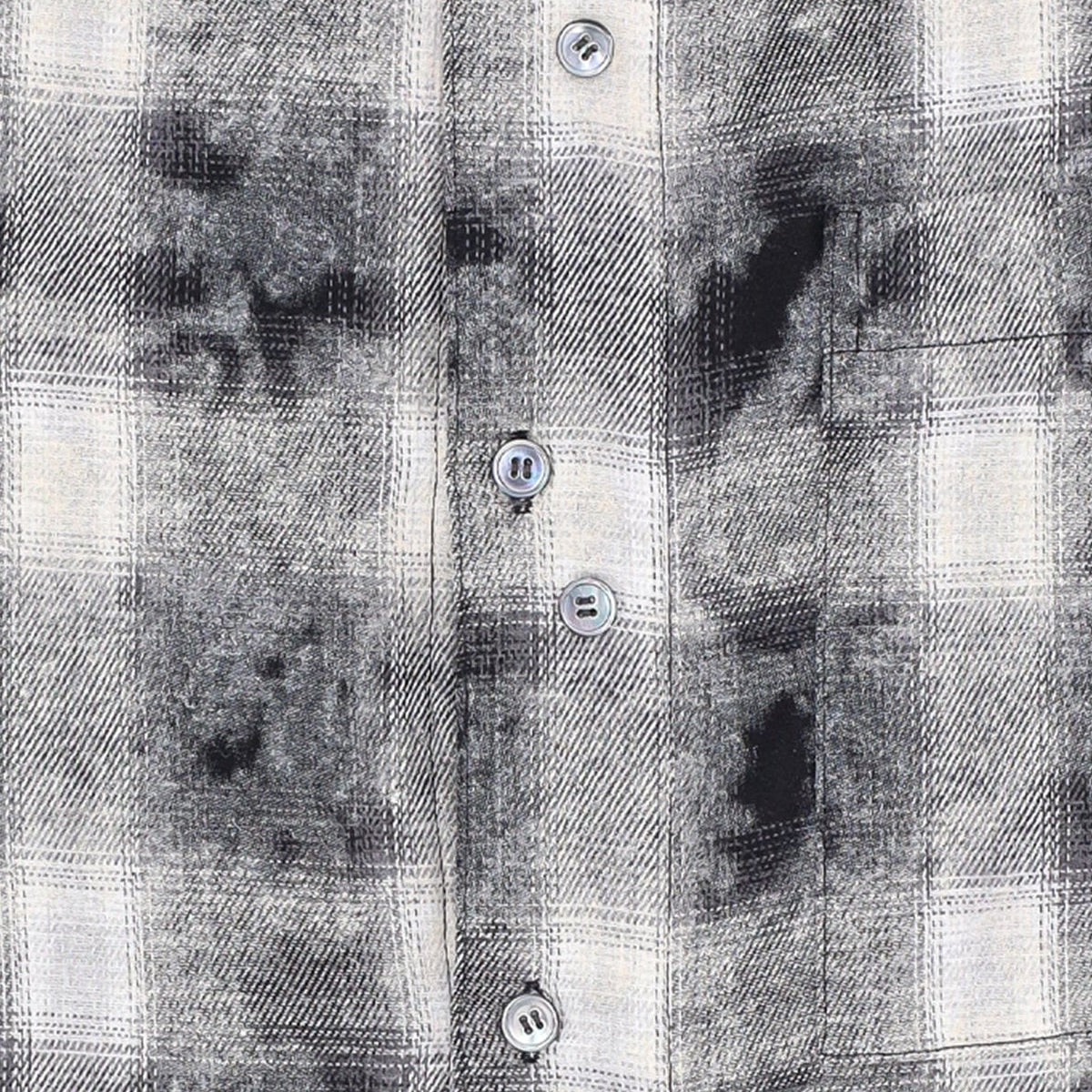 Dual-check shirt Fade Black