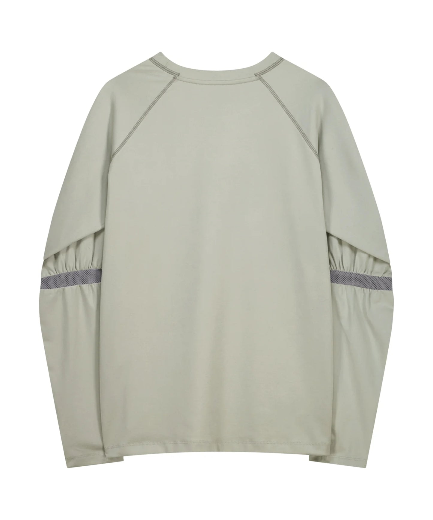 MESH BAND PUFF SLEEVE - MINT GREY