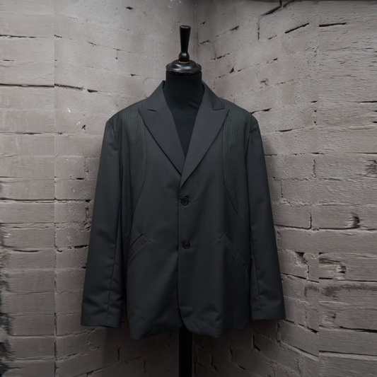 Pinstripe Panel Blazer