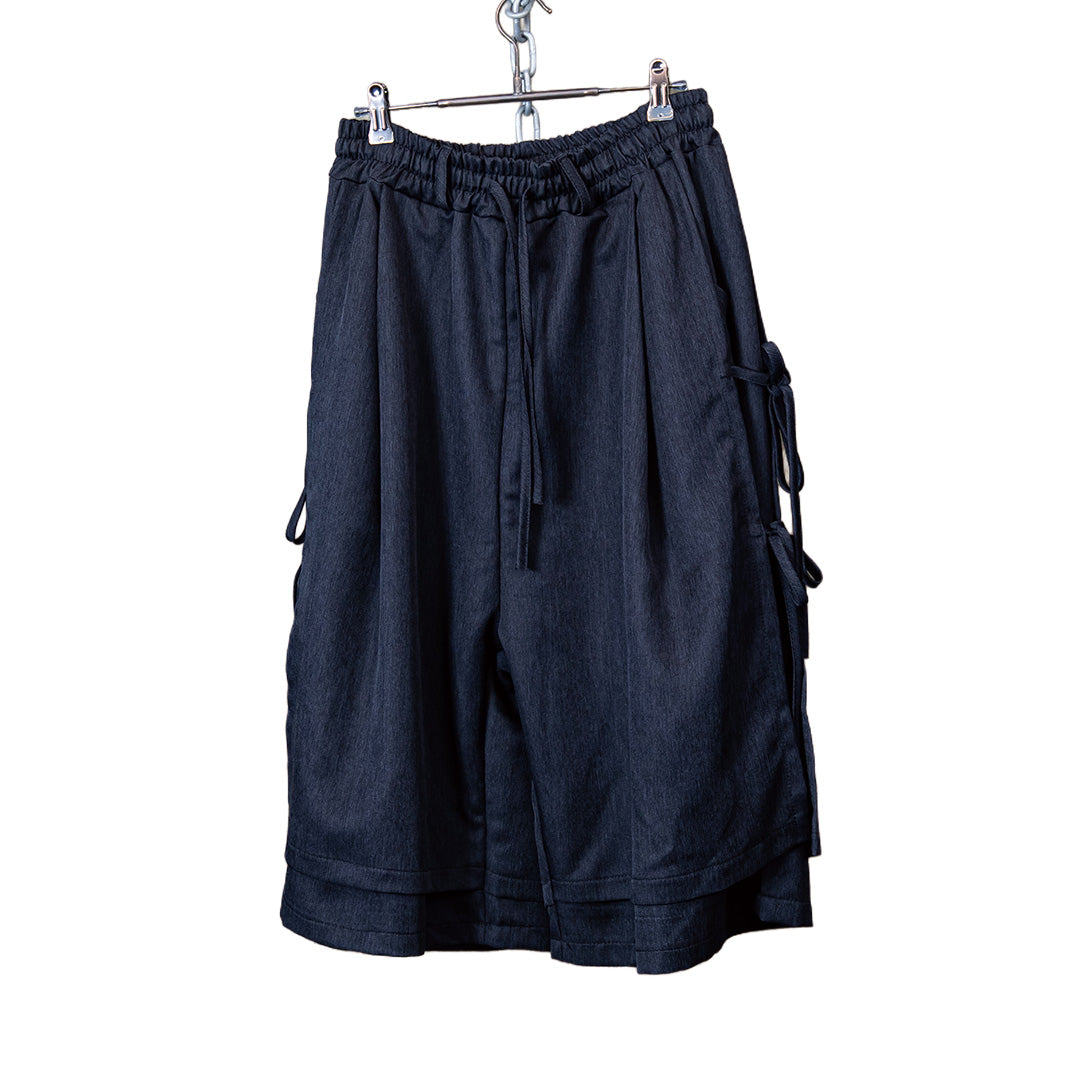 Utility layered shorts grey