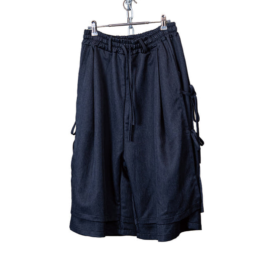 Utility layered shorts grey