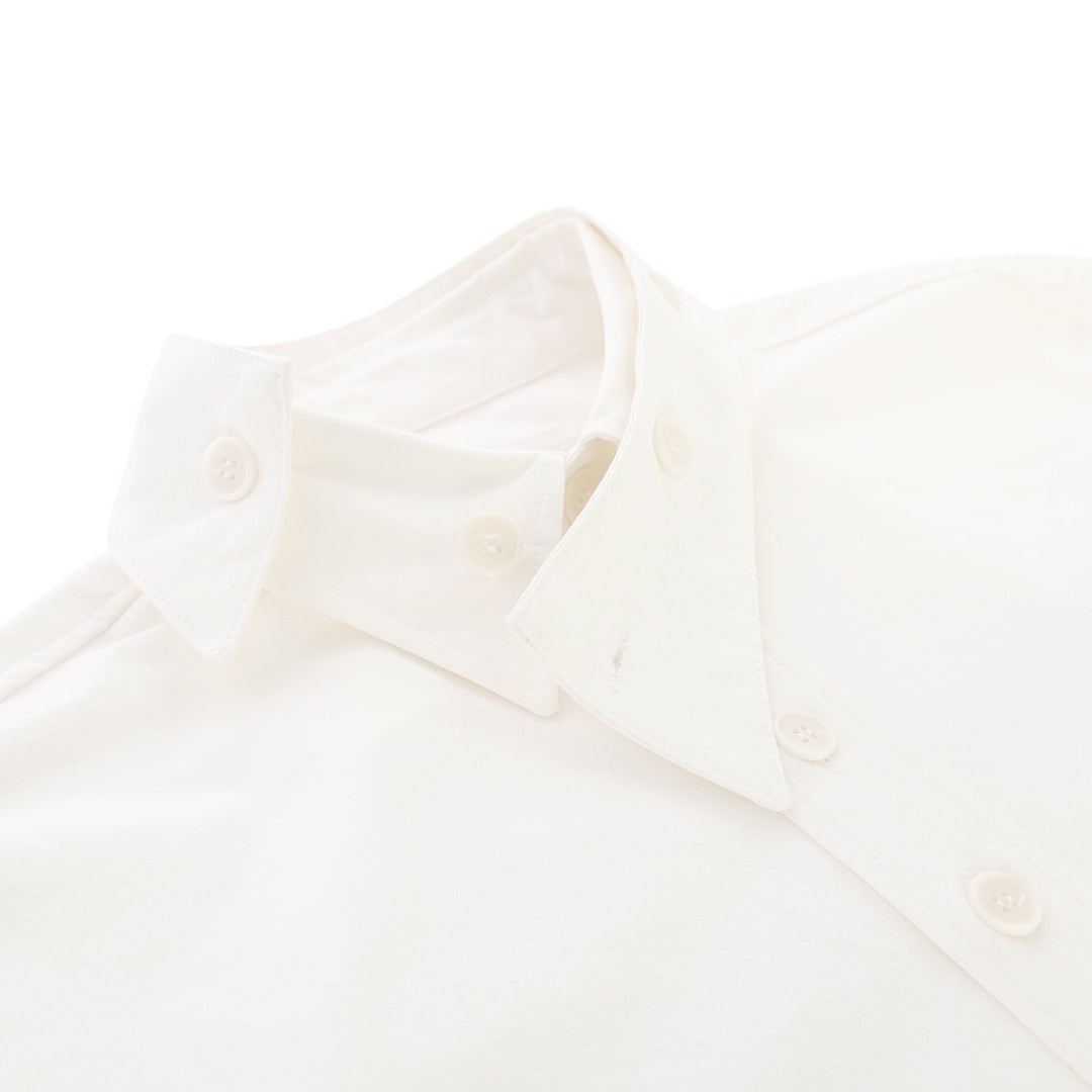 Layered collars shirts_ver imbalance (white)