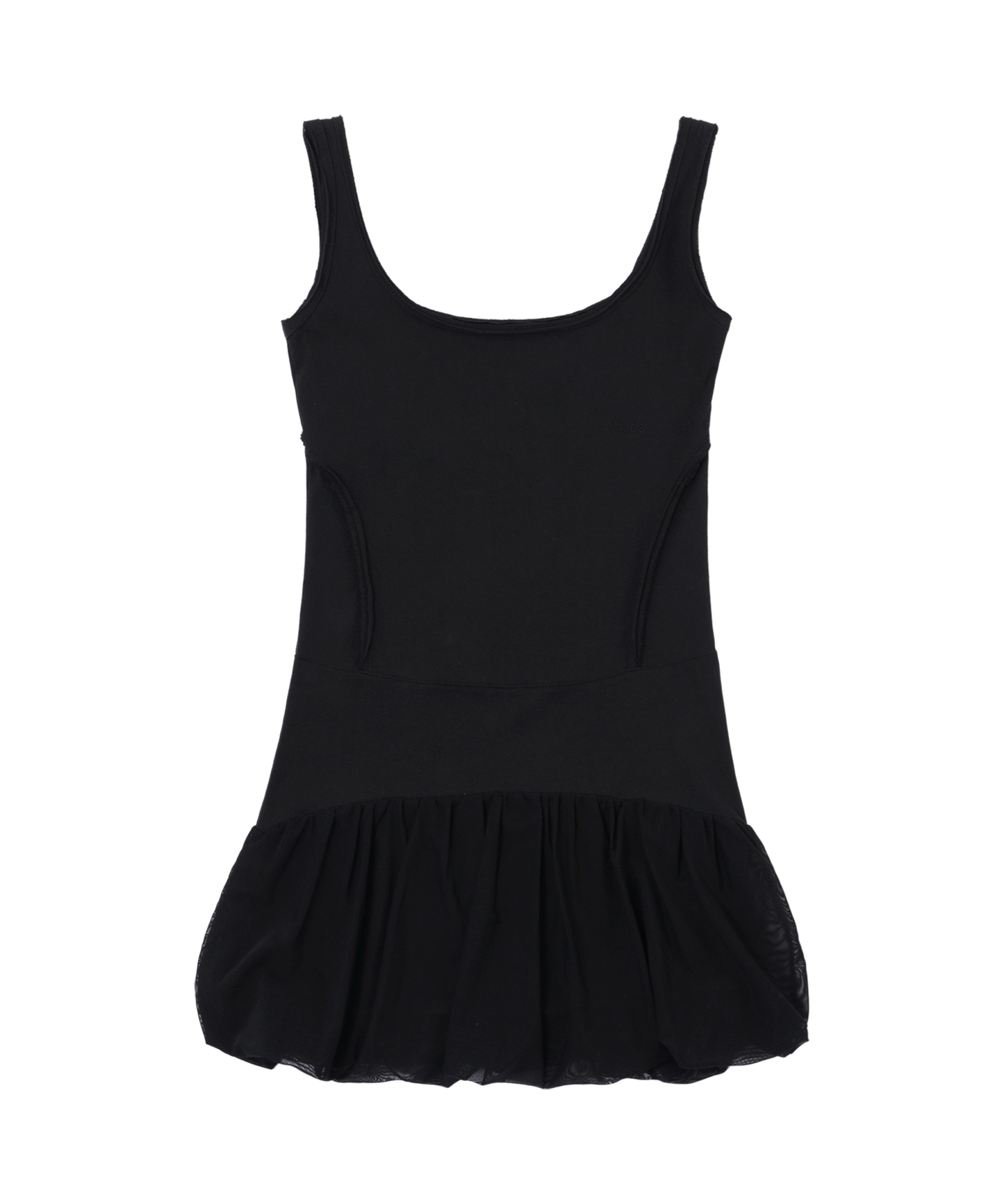 Double layered dress black