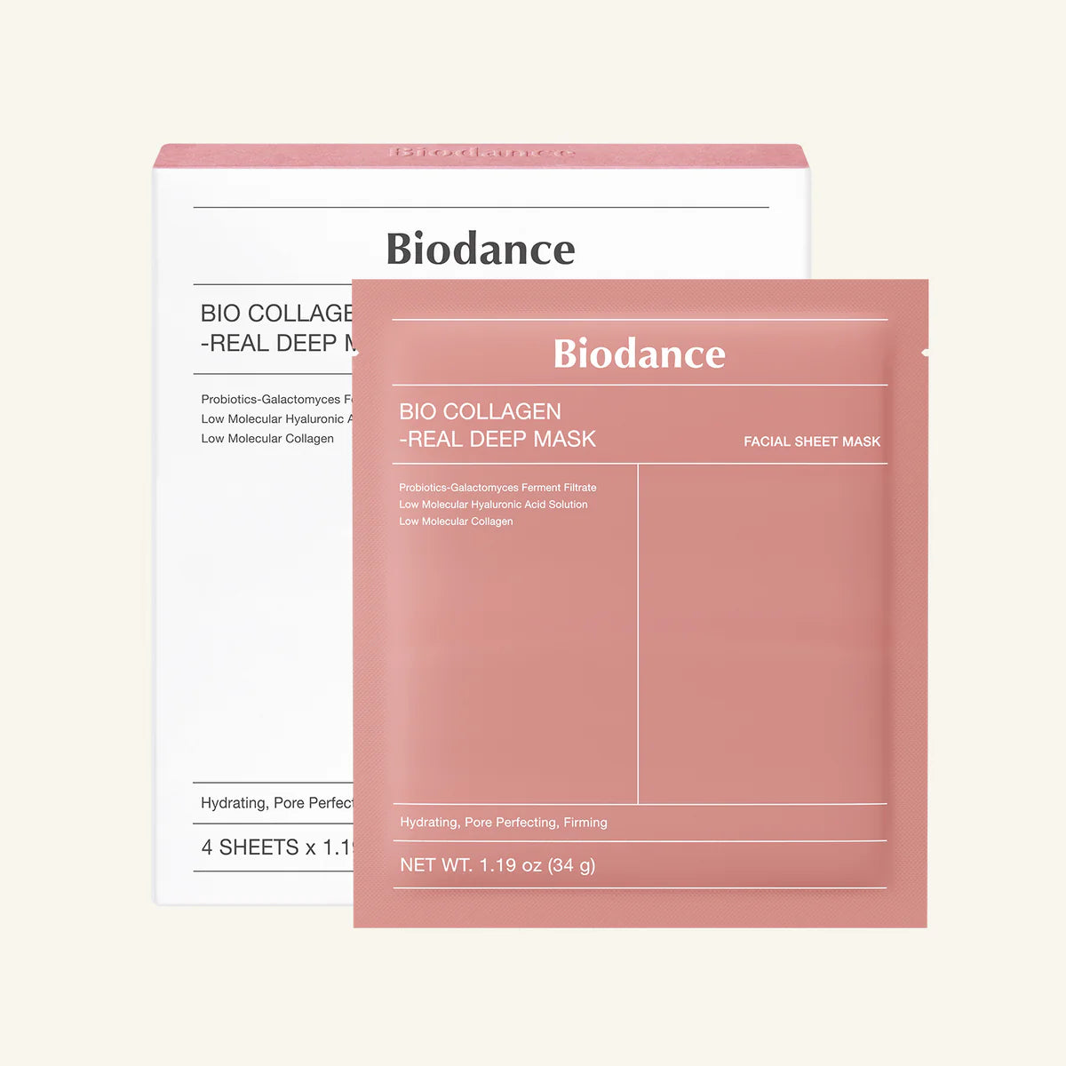 BIODANCE Bio Collagen-Real Deep Mask 1Box (4ea x 34g)
