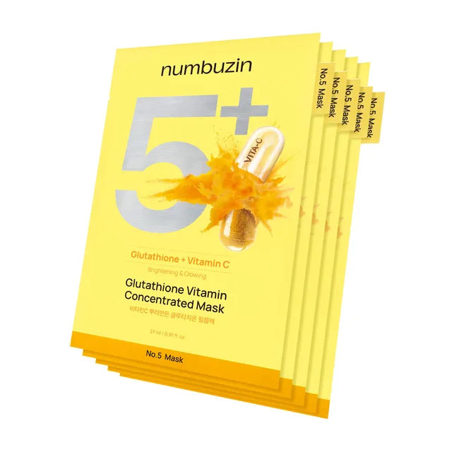 NUMBUZIN No.5+ Glutathione Vitamin Concentrated Mask 5ea