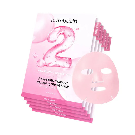 NUMBUZIN No.2 Rose PDRN Collagen Plumping Sheet Mask 5ea
