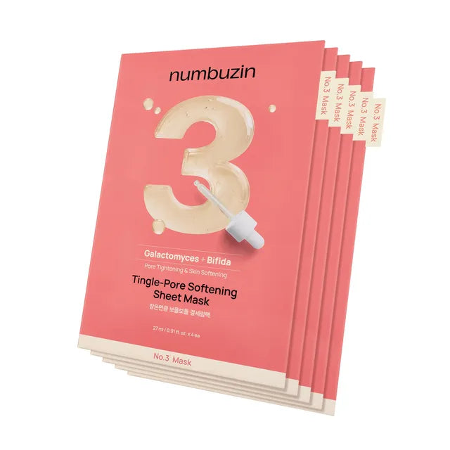 NUMBUZIN No.3 Tingle-Pore Softening Sheet Mask 5ea