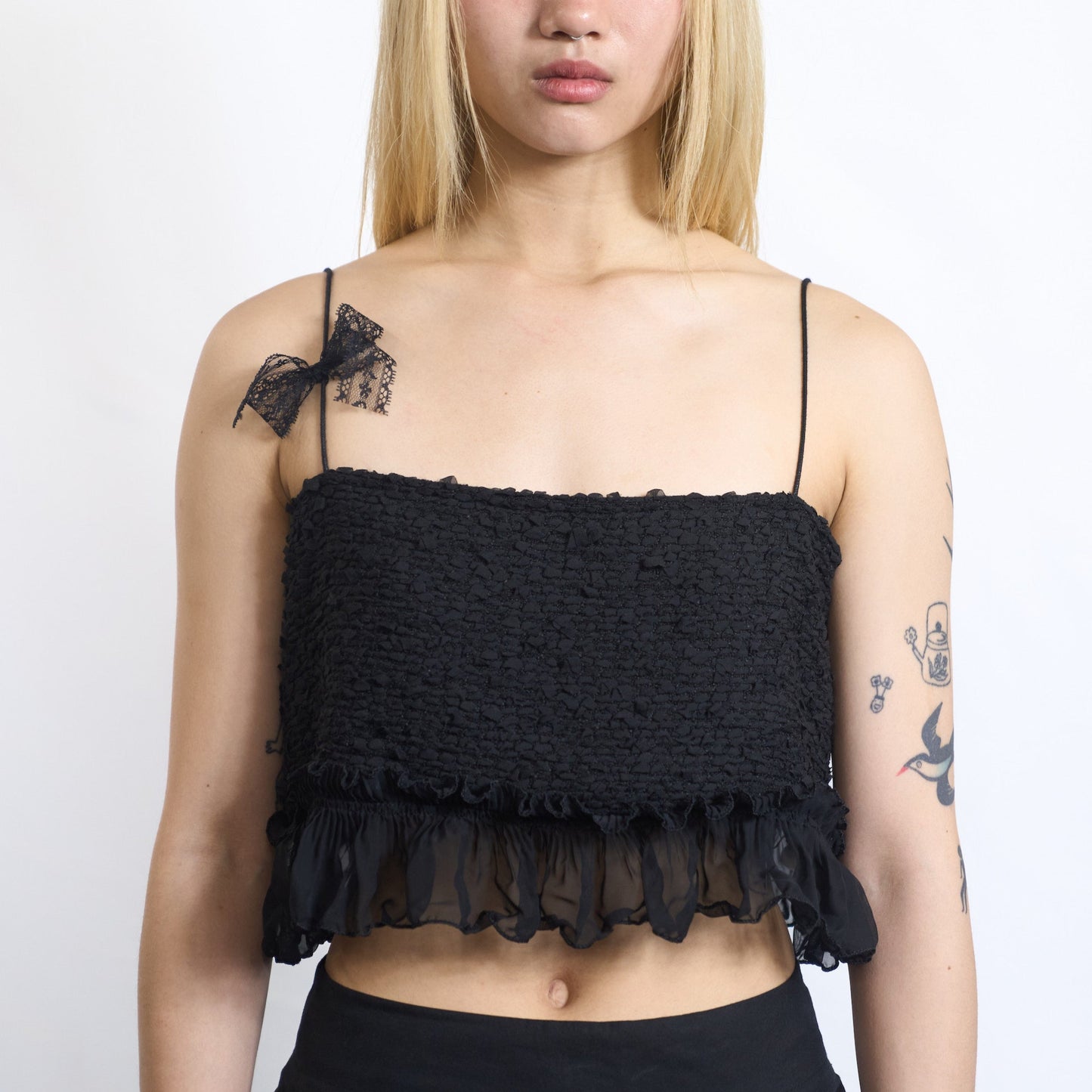Boucle Ruffle Cami Top