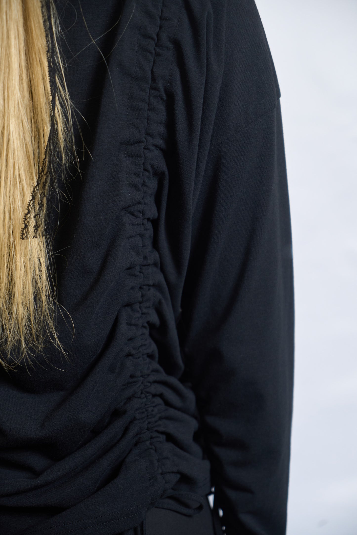 Ruched Drawstring Blouse