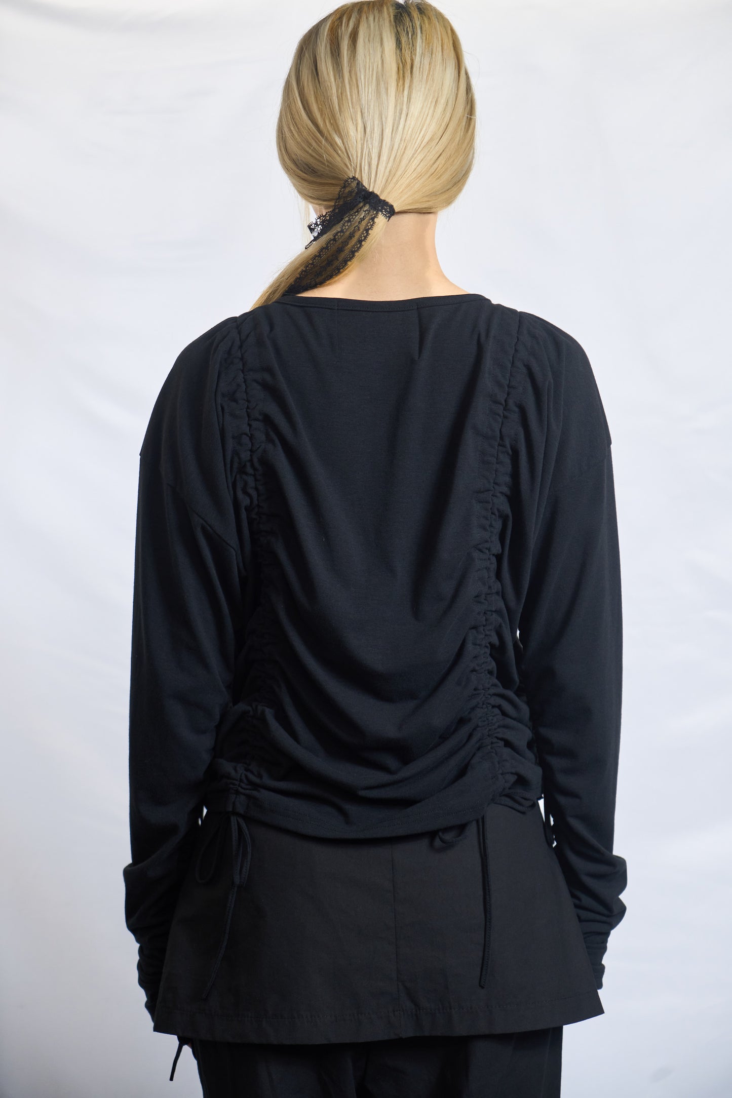 Ruched Drawstring Blouse