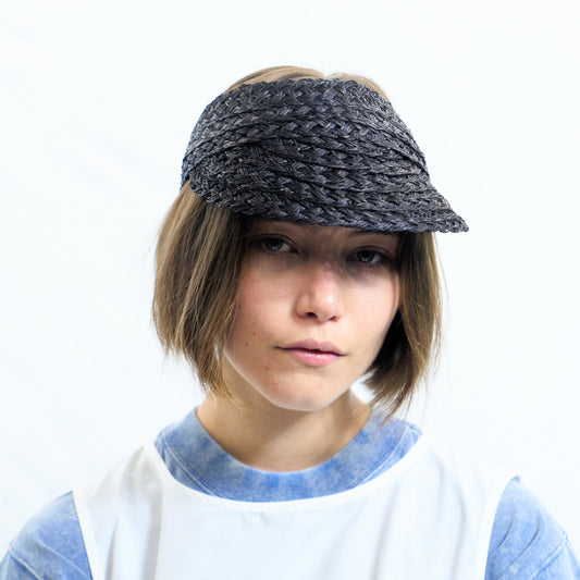 Braided Raffia Visor