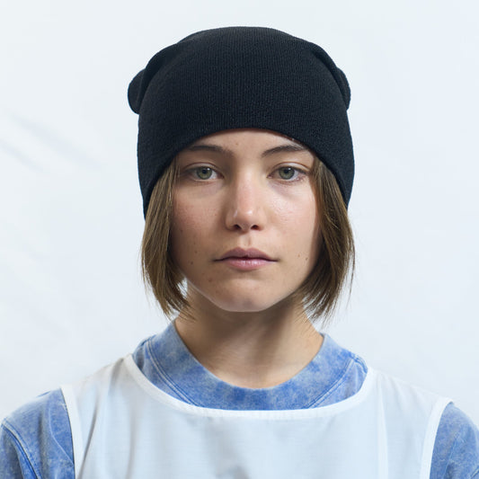 Double Dart Beanie Black