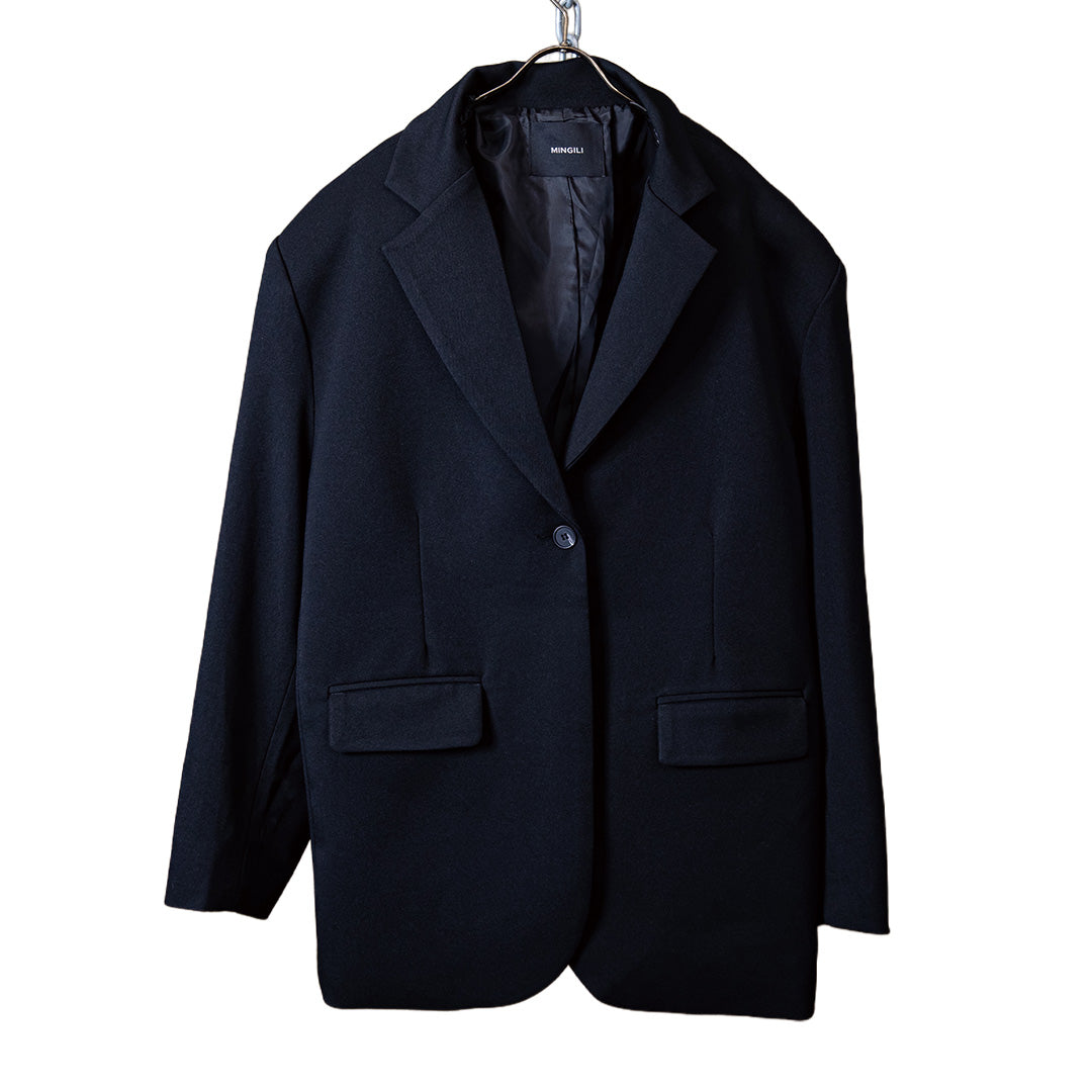 Oversized tailored blazer black