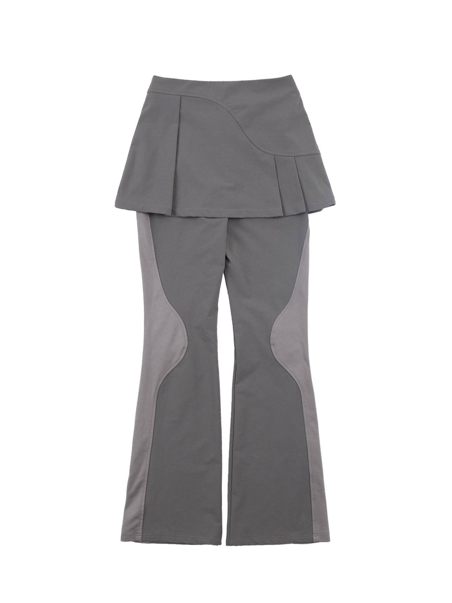 2-way pleats skirt pants