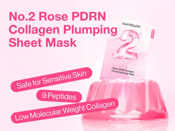 NUMBUZIN No.2 Rose PDRN Collagen Plumping Sheet Mask 5ea