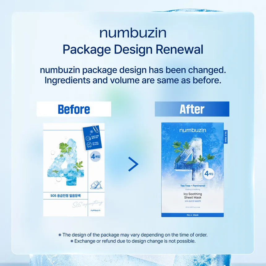 NUMBUZIN No.4 Icy Soothing Sheet Mask 5ea