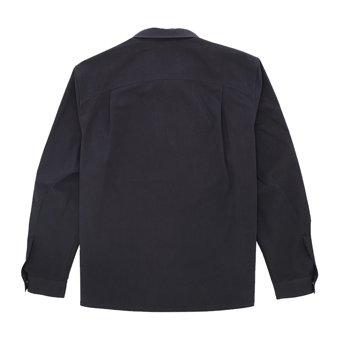 Wind collar zip shirts_ver balance(black)