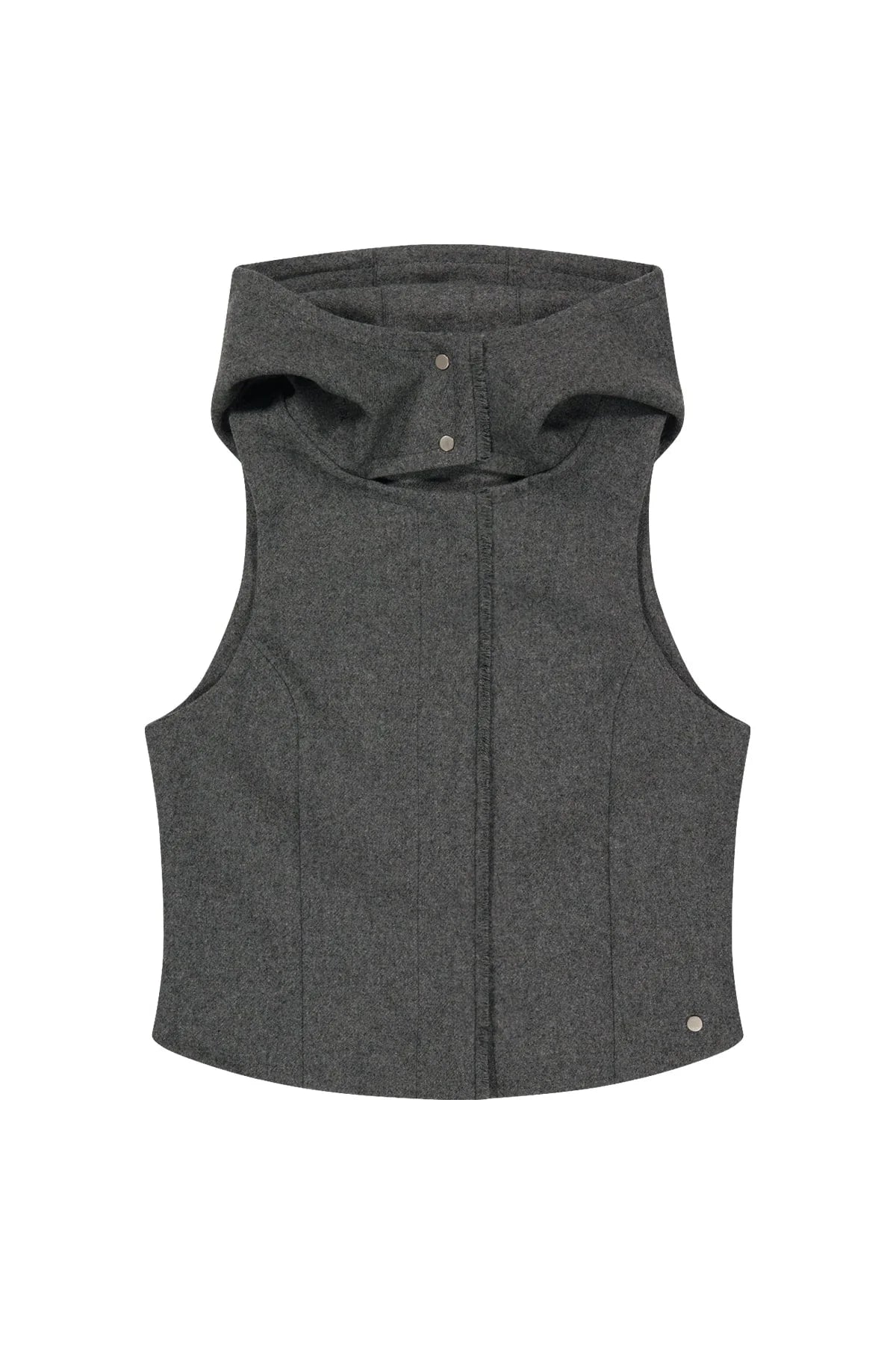 LAYERED BOLERO WOOL JACKET - GREY