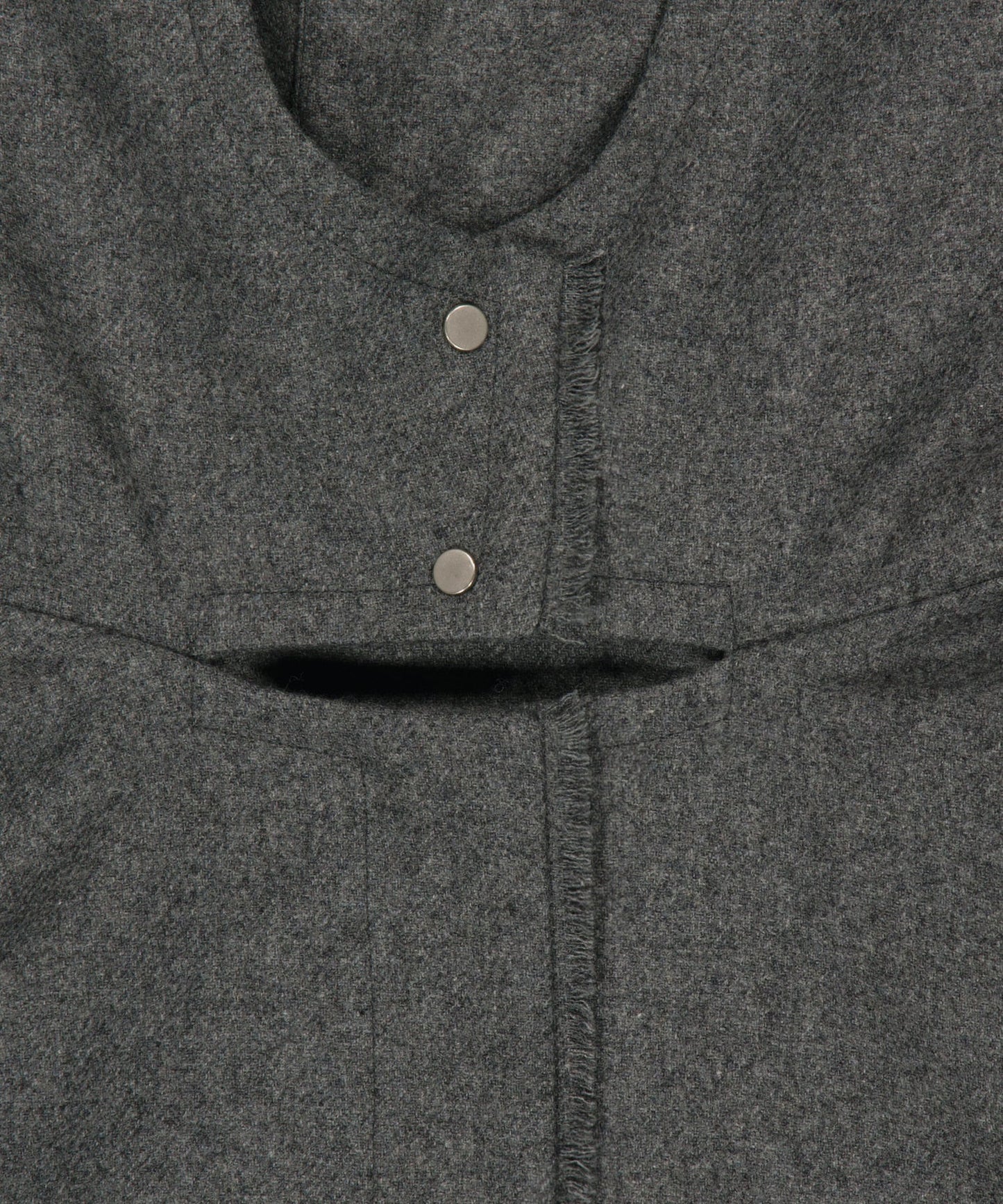 LAYERED BOLERO WOOL JACKET - GREY