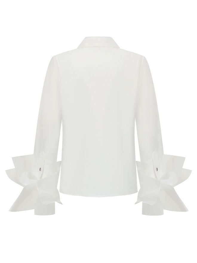 Organza shirt-white