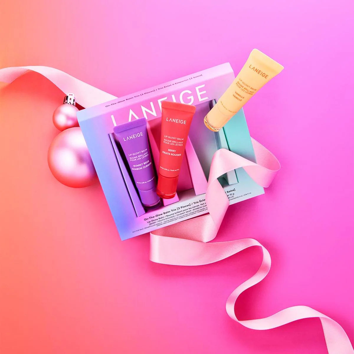 LANEIGE Lip Glowy Balm Trio Set 10g x 3