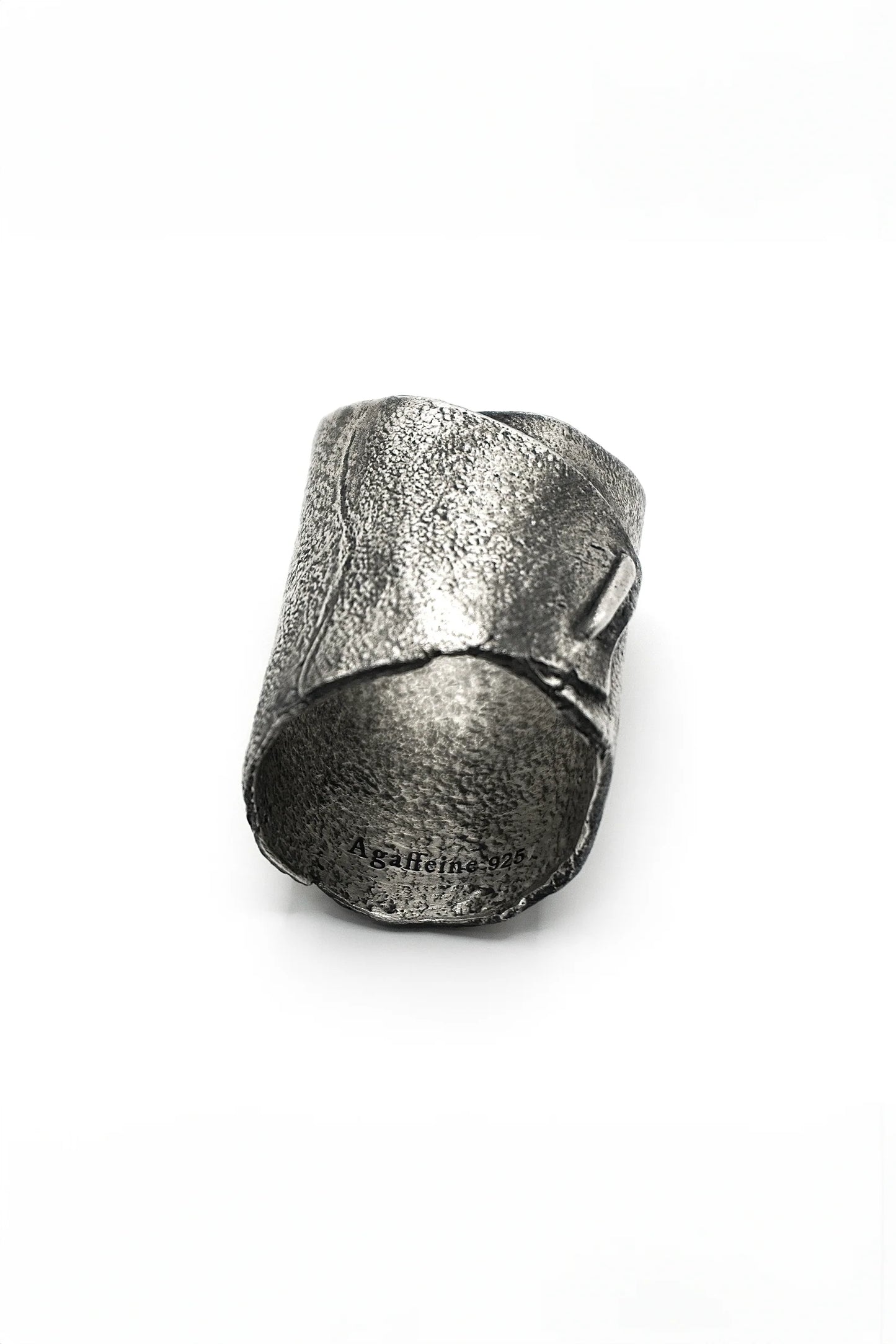 Leather wrap stitch ring