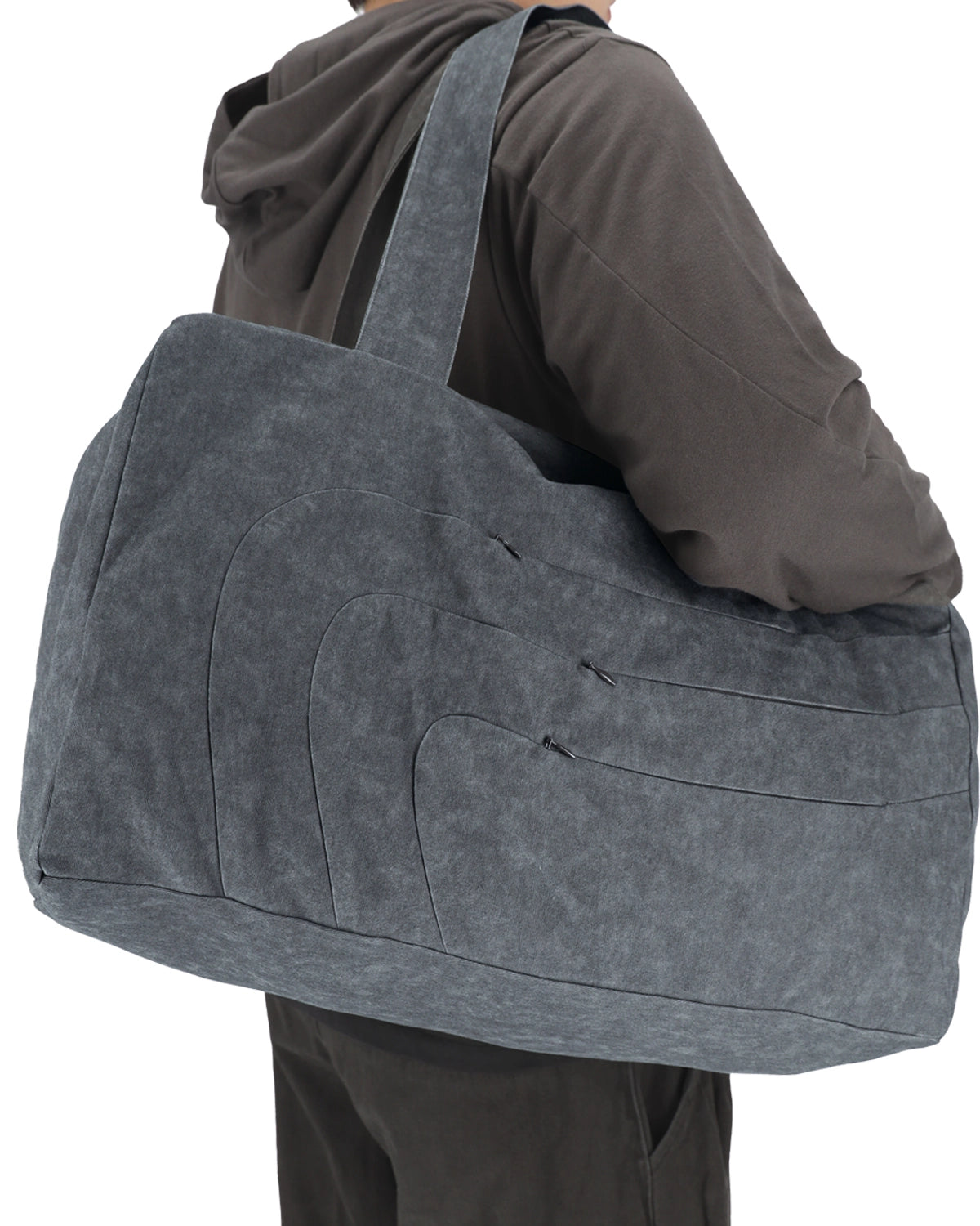 Strata boston bag graphite charcoal