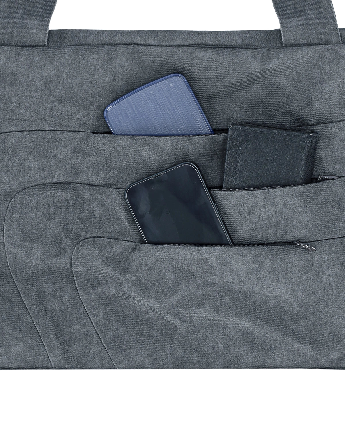 Strata boston bag graphite charcoal