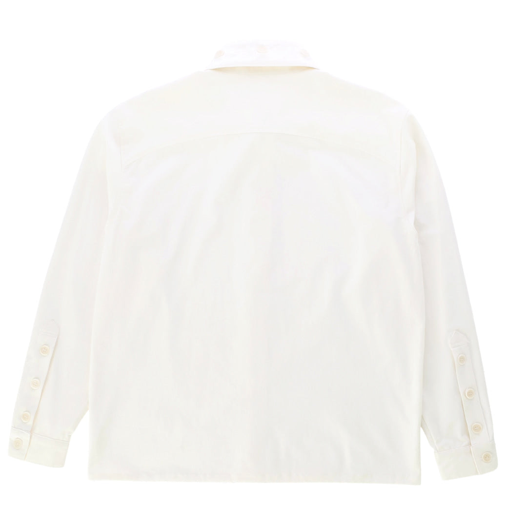 Layered collars shirts_ver imbalance (white)