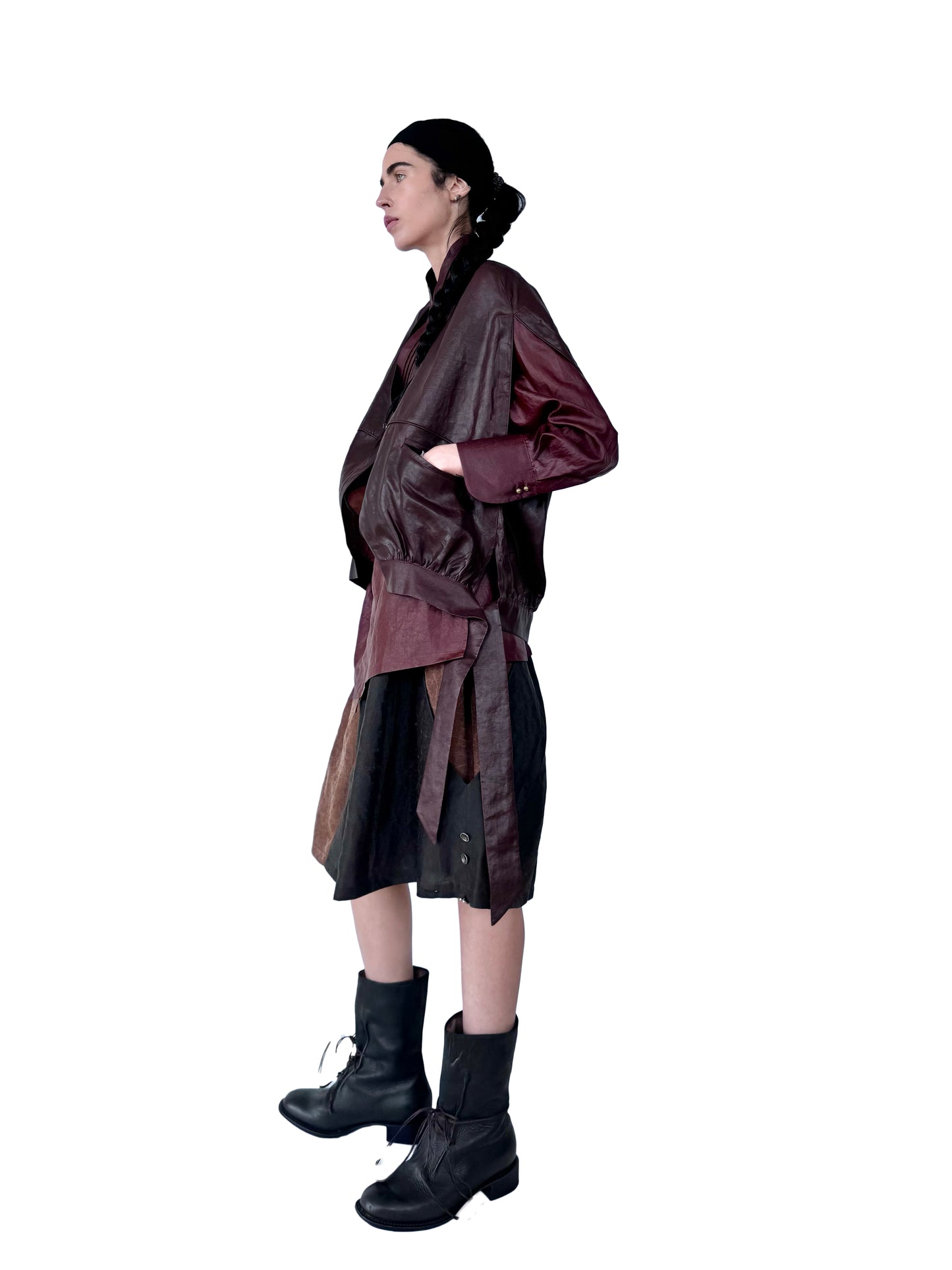 Arc pleat skirt