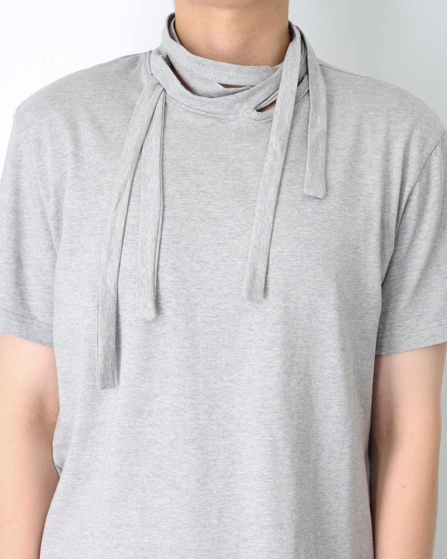DOUBLE COLLAR T-SHIRT_VER IMBALANCE(GRAY)